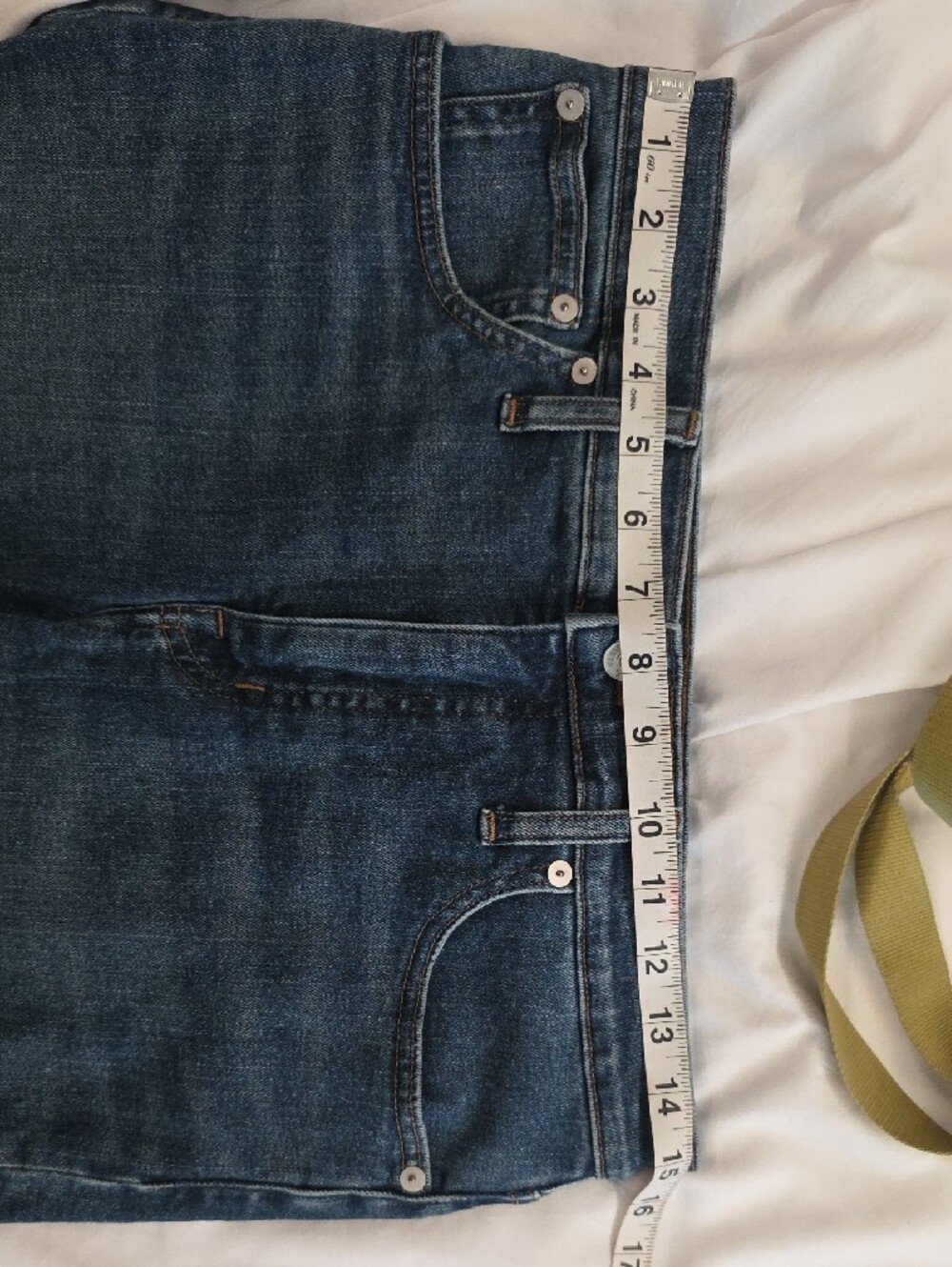 Madewell Mid-Rise Kick Out Jeans Size 28 Cropped Kick Flare Blue Denim - Picture 7 of 10